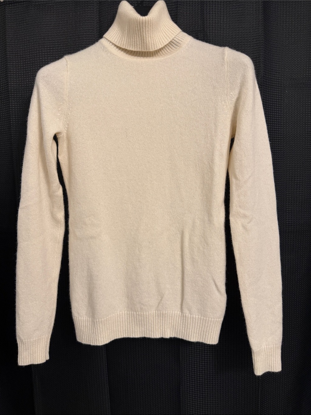J. Crew Cream Women's 100% Cashmere Turtleneck Sweater Sz Small